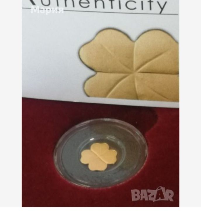 Нова Златна монета 0,5 грама, проба 999.99 злато Република Палау