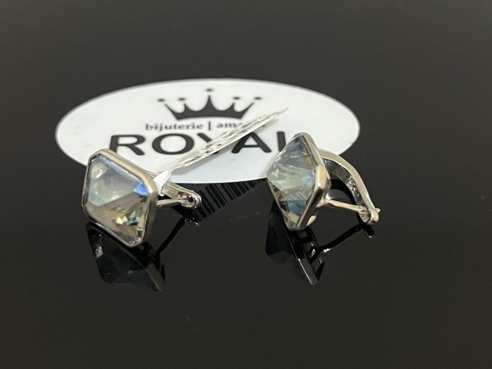 Bijuteria Royal CB : Cercei dama argint 925 7,21gr 1cm