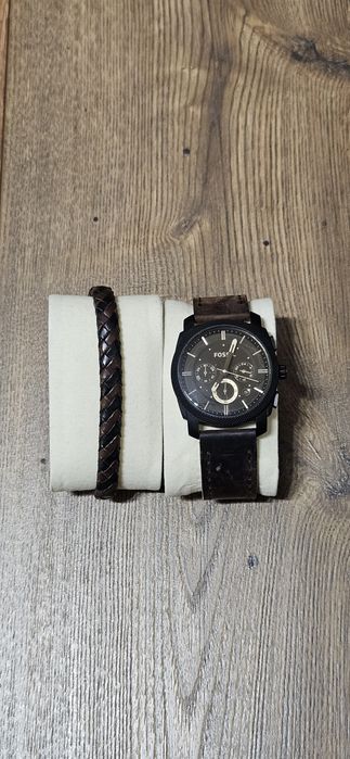 Ceas de mână Fossil plus brățară de piele Fossil