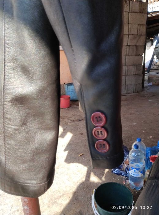 Sacou Zara din piele naturala moale de manusa L ca nou