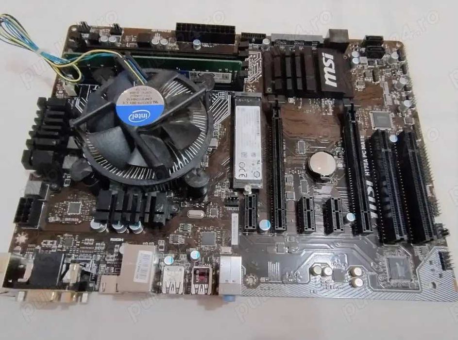 placa gaming 1151 + procesor + RAM + I5 6400 + cooler