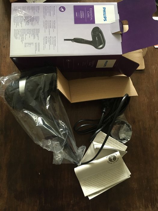 Uscator de par Philips BHD001/00, 1200 W, 2 trepte, Negru