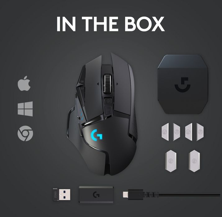 Mouse gaming wireless logitech G502 LightSpeed Hero