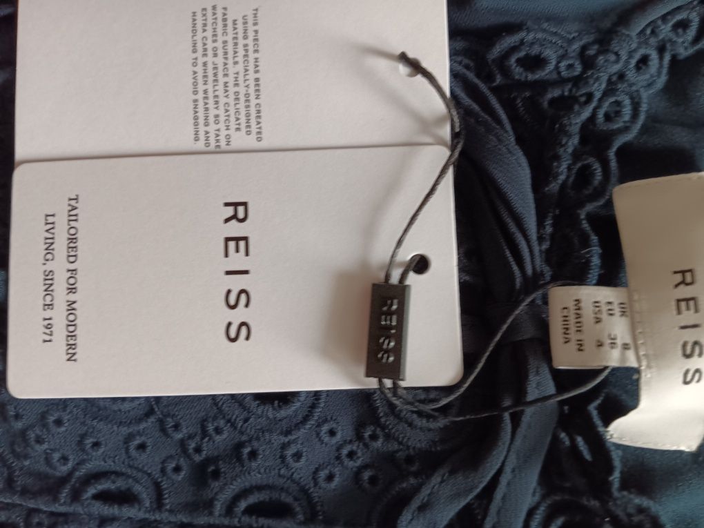 Reiss Felicity-Fabric Interest Navy