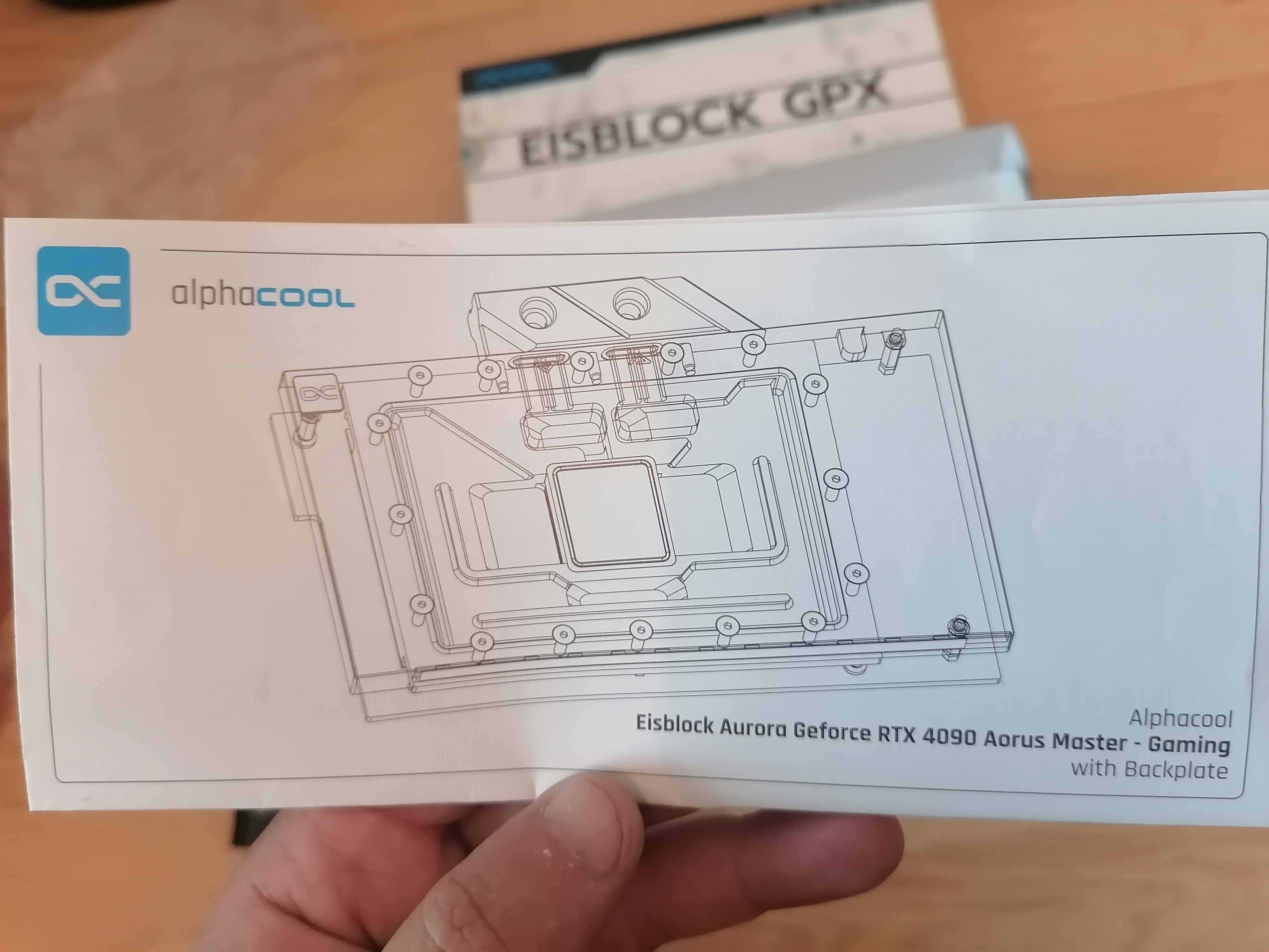 Waterblock racire apa pentru RTX 4090 Gigabyte Aorus, Master, Gaming