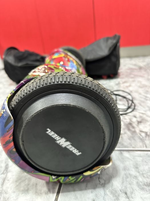 Hoverboard sau Scooter electric Freewheel Junior Lite graffiti mov,