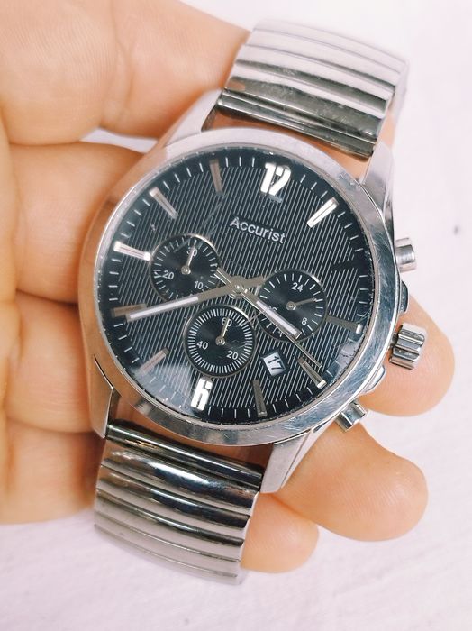 Ceas bărbătesc Accurist cu quartz, cronograf, din oțel inoxidabil