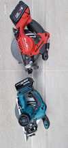 Makita , Milwaukee circular pe acumulator