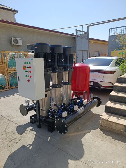 Насосная автомат станция с частотным преобрезователем Shimge 1.5 кВт