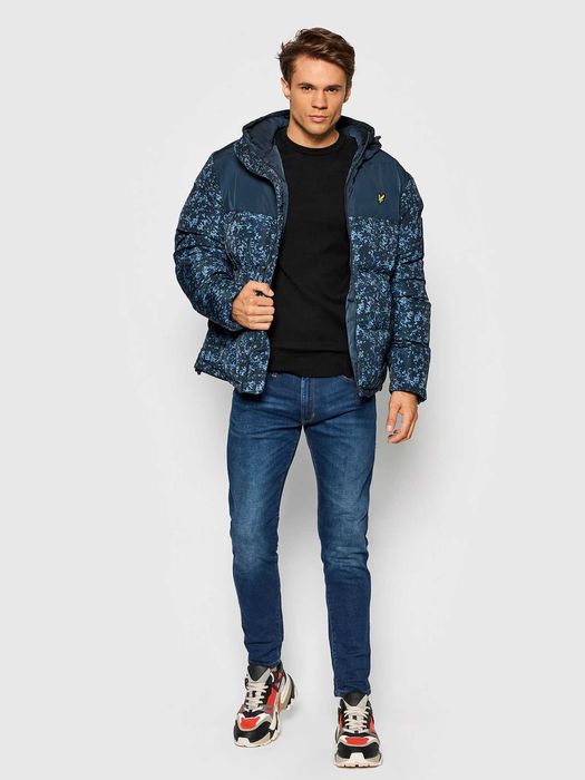 Lyle & Scott Earth Print Wadded Jacket ОРИГИНАЛ мъжко зимно яке XL