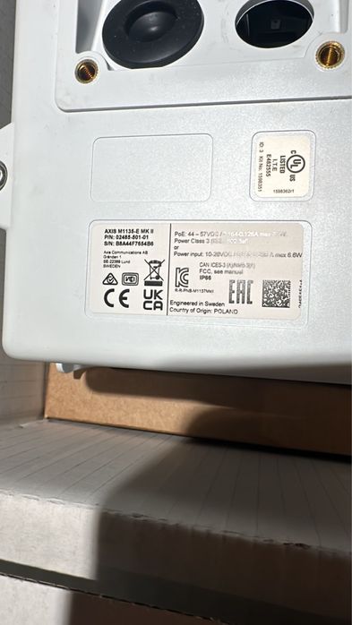 Корпусная камера AXIS M1135-E MK II