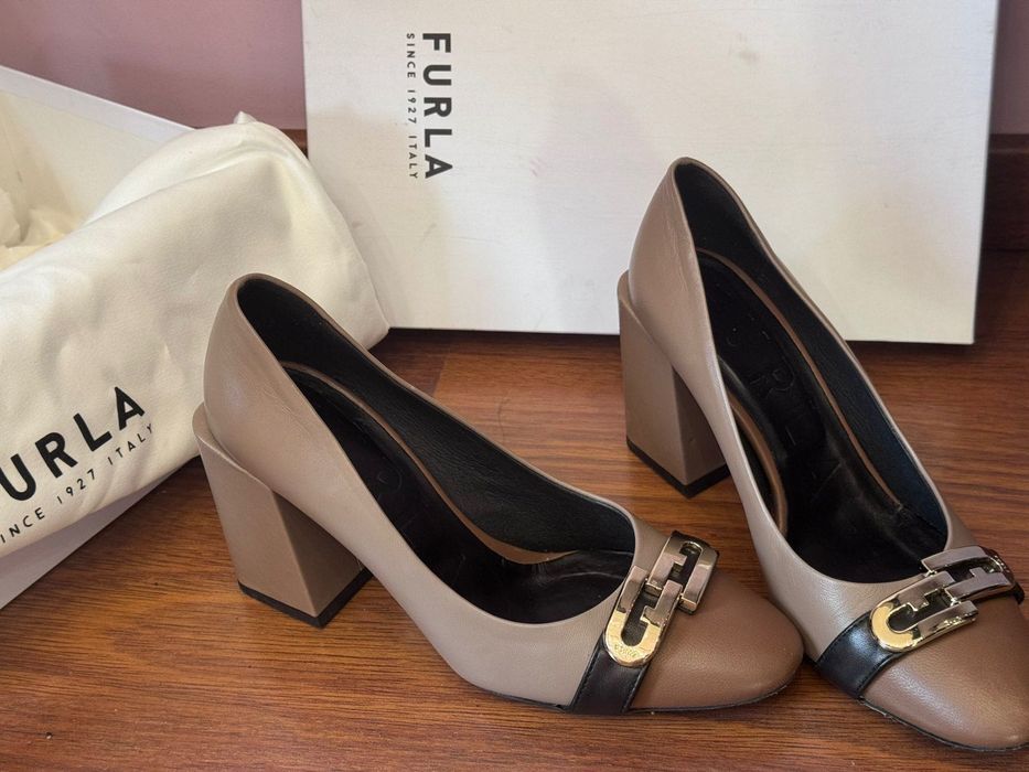 Естествена кожа обувки Furla