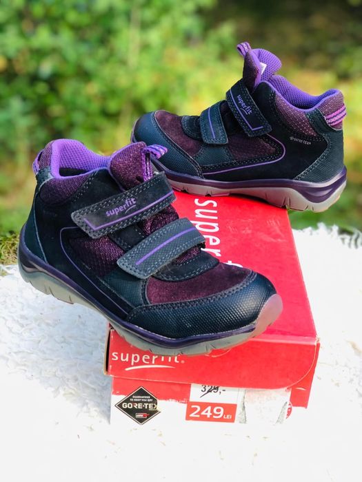Ghete fata  SUPERFIT-marinea 29,inter19cm,piele,Goretex,impermeab,GEOX