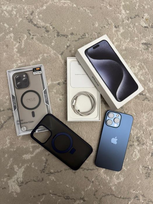 iPhone 15 Pro Max, 256gb, Blue Titanium