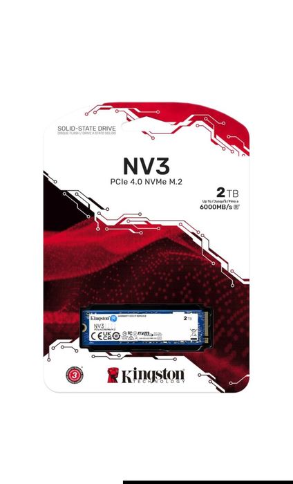 Solid State Drive (SSD) Kingston NV3, 2TB, PCIe 4.0 NVMe, M.2.