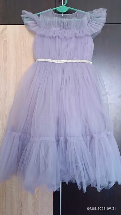 Детска официална рокля р.140