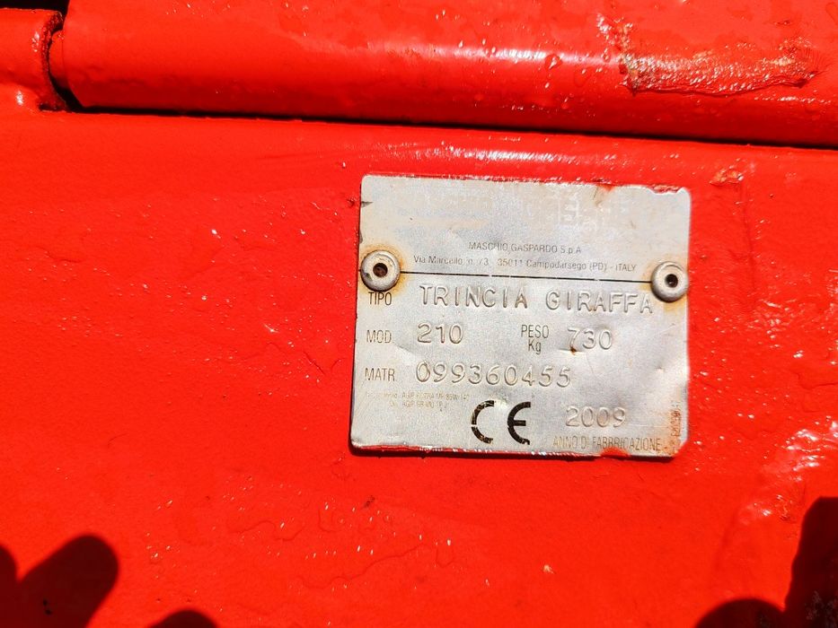 Tocătoare Maschio de 2,10 forestiera, pășuni