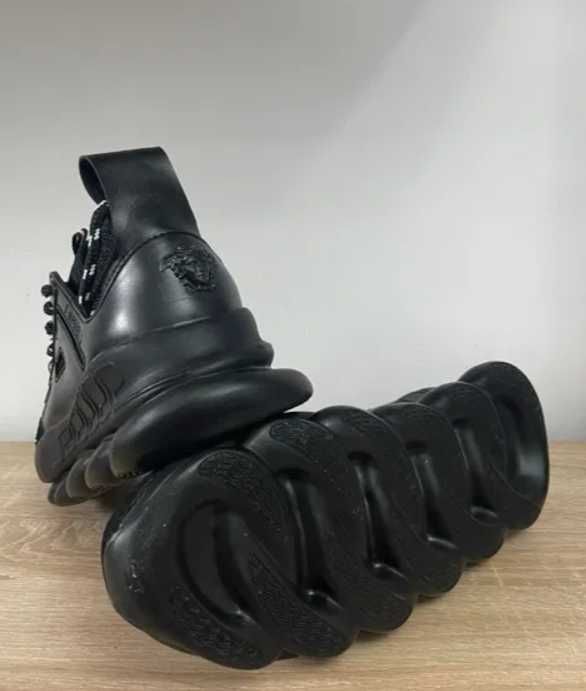 Adidasi Versace Chain Reaction Sneakers full black (full box)