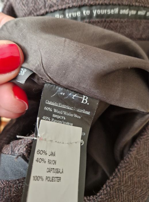 Jacheta si fusta pantalon/culottes 60%lana