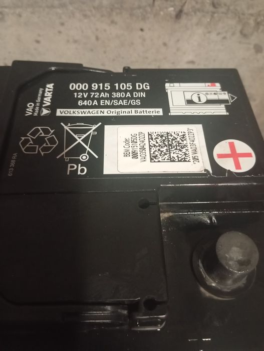 Baterie auto Volkswagen 72 amperi stare perfectă
