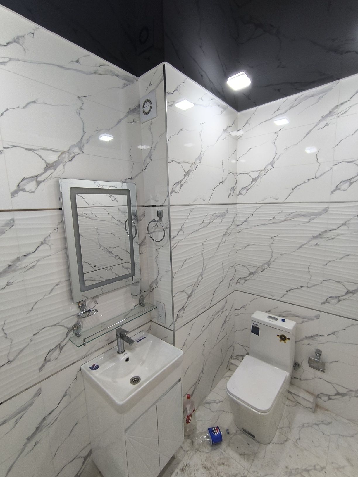 Новостройка 1 ком. Сергели 1. 40м² Евро ремонт.не торец. 5/7 кирпич