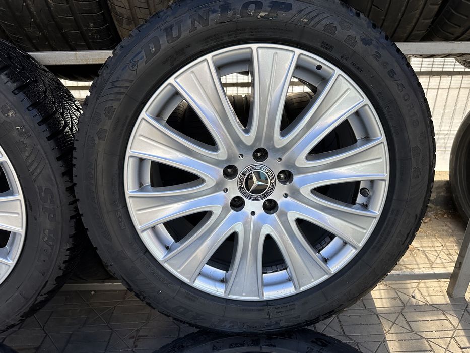 Jante originale Mercedes R18 S klass W222 echipate iarna