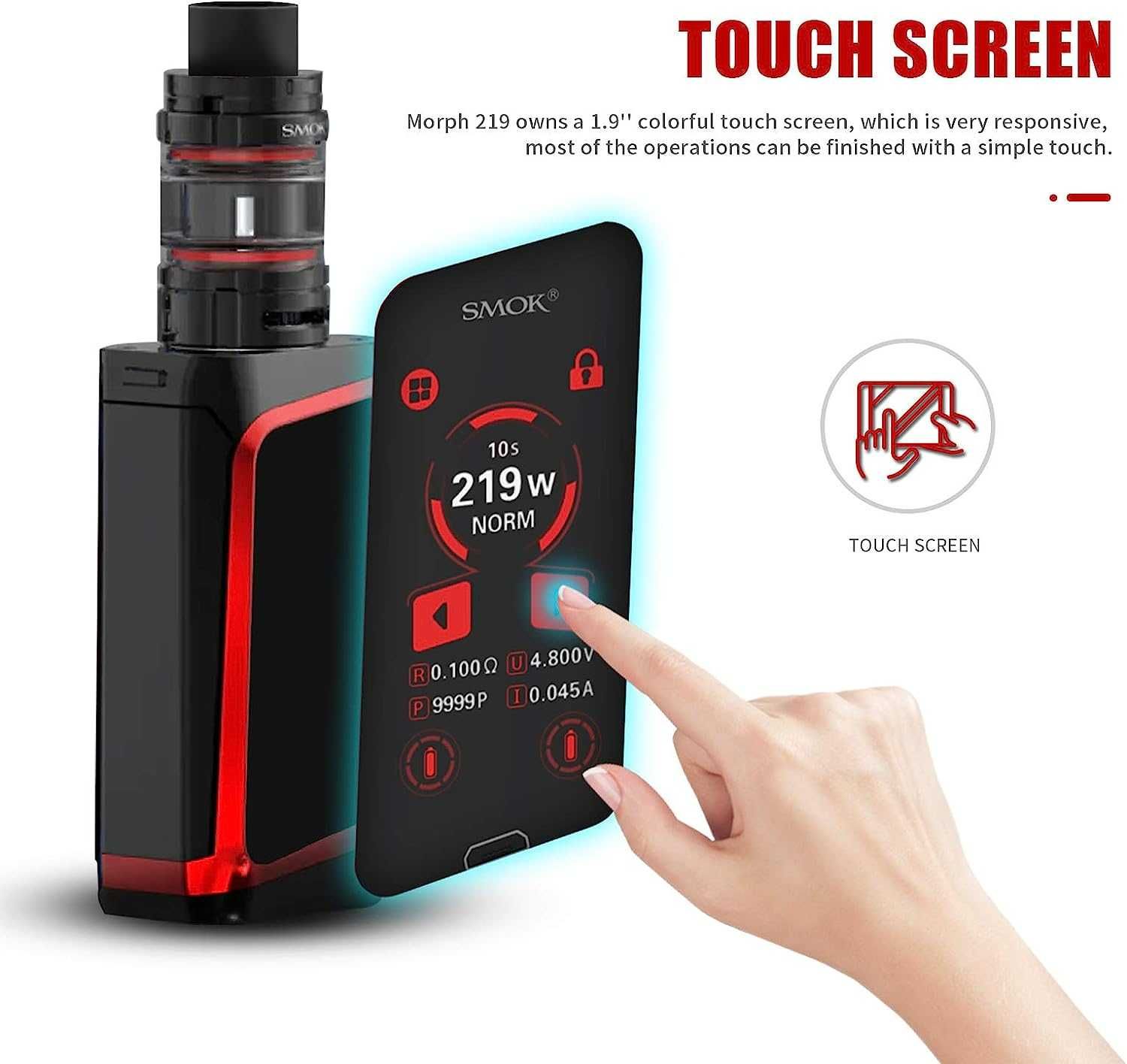 Sigilat! Smok Morph 219W Touch-Screen EU Edition -tigara electronica