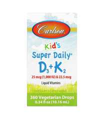 Super Daily D3 + K2 для детей от Carlson