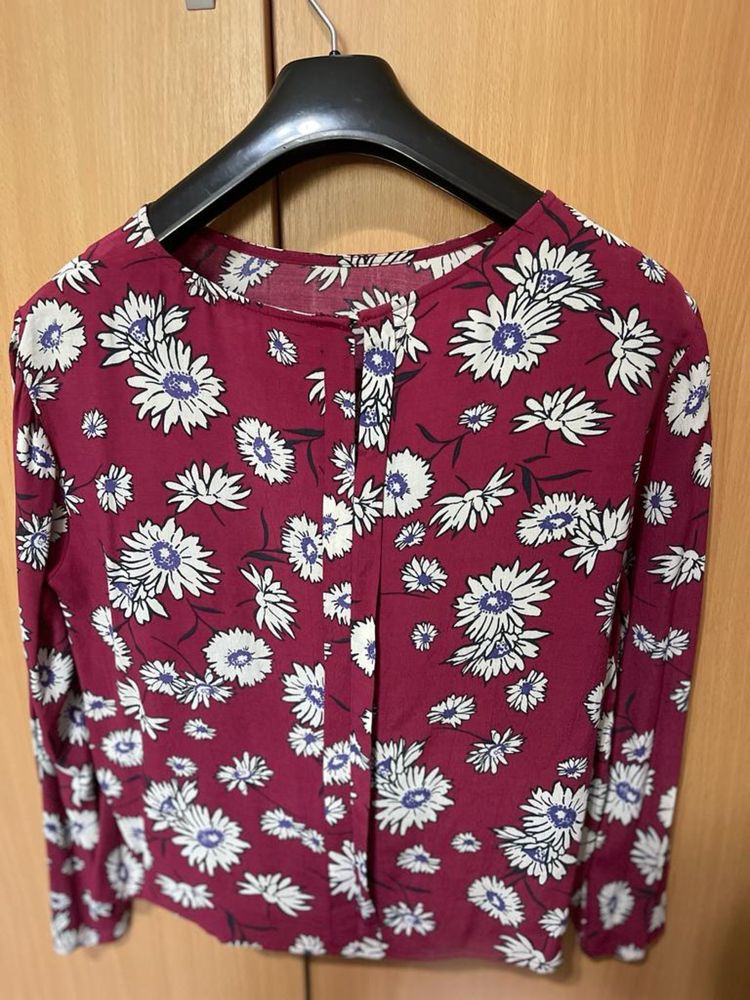 Bluza cu model floral Mango XS