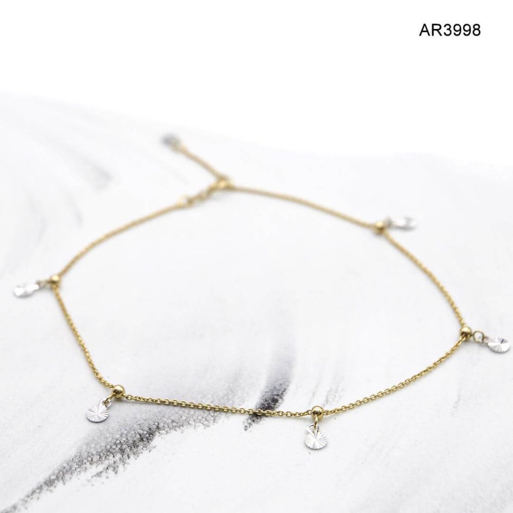 Bratara Aur 14 K pentru picior model nou ARJEWELS(AR3997)