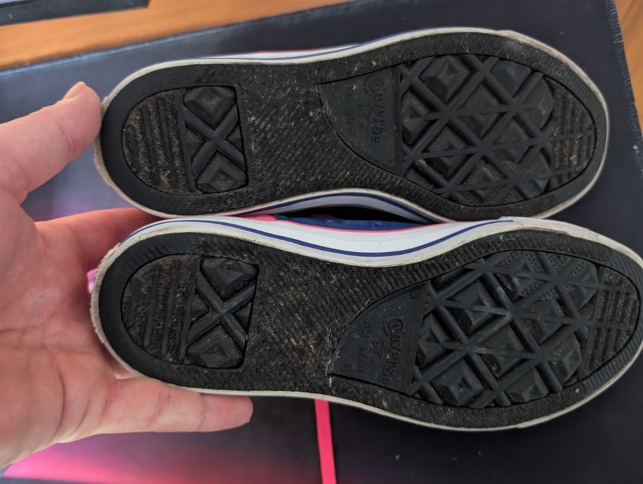 Converse high chuck blue-pink