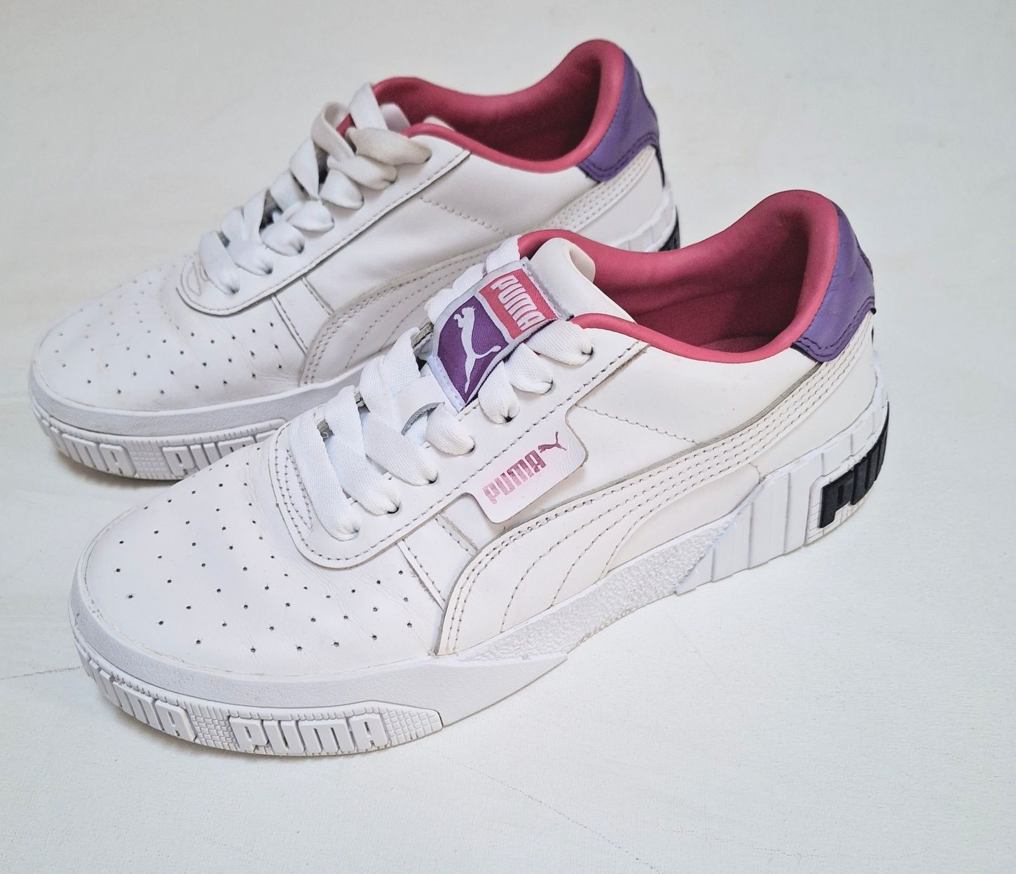 Puma Cali bold маратонки от естествена кожа