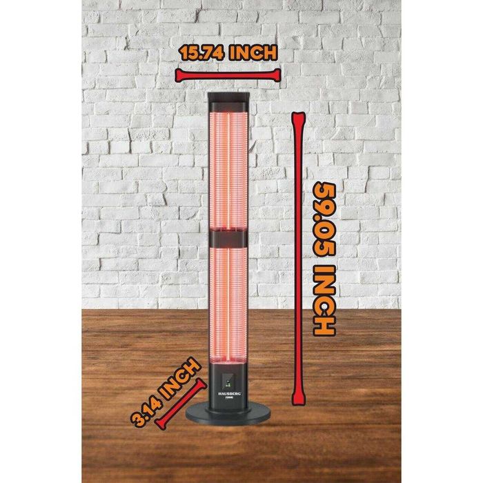 Radiator electric digital cu telecomanda Hausberg HB-8570NG, 3000W