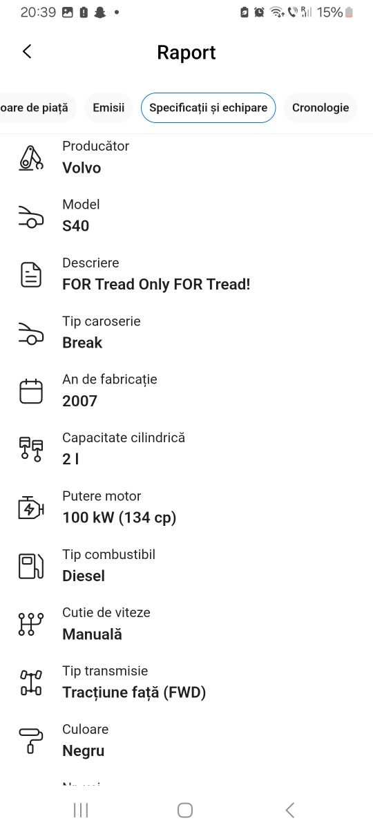 Vând Volvo s40 2.0  2008  facelift