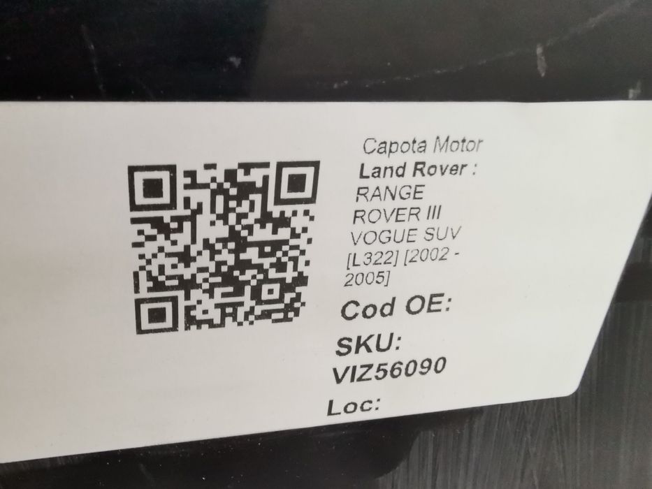 Моторен капак Ленд Роувър / Land Rover RANGE ROVER III VOGUE SUV [L322