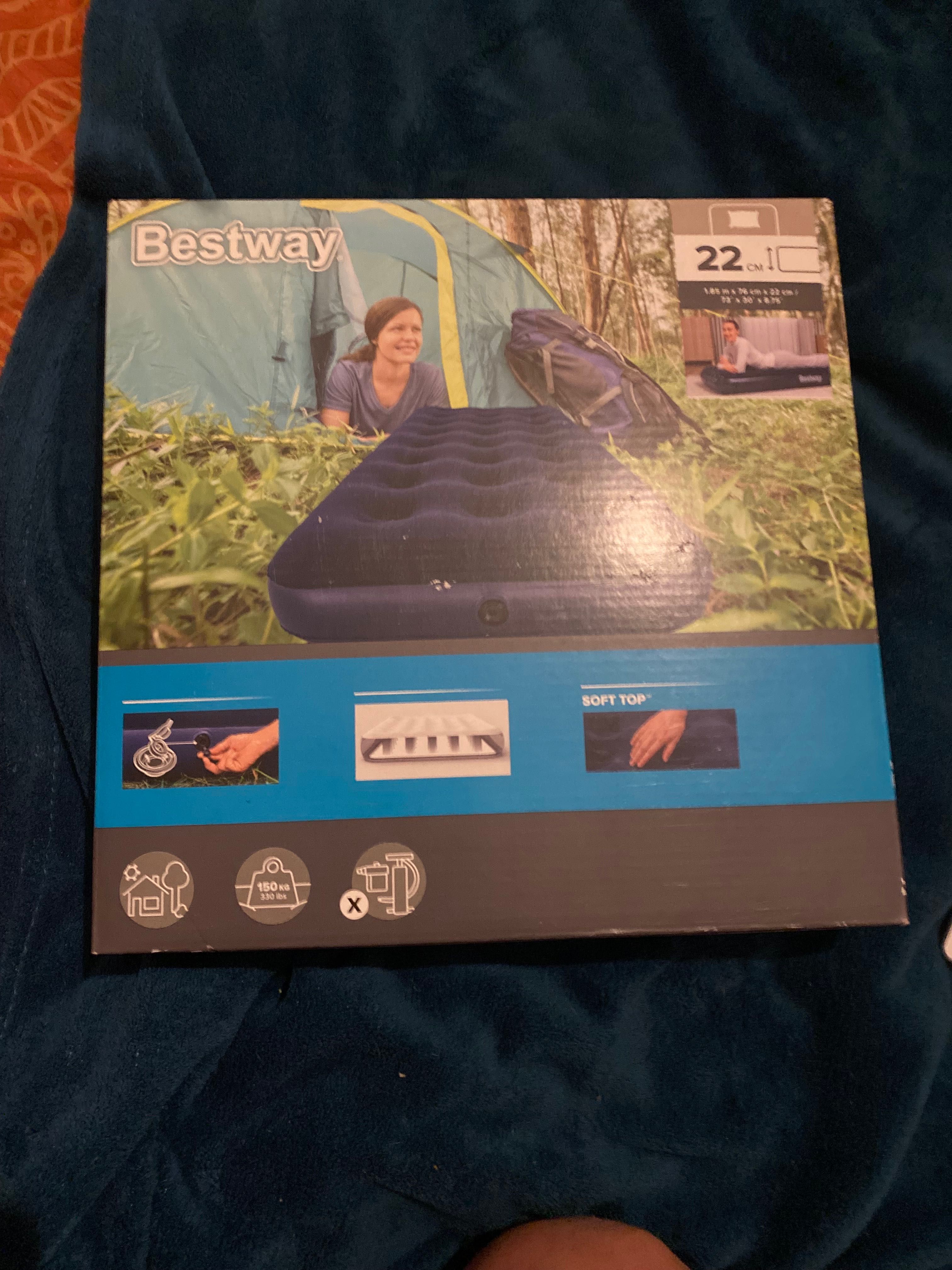 Единичен надуваем матрак Best way