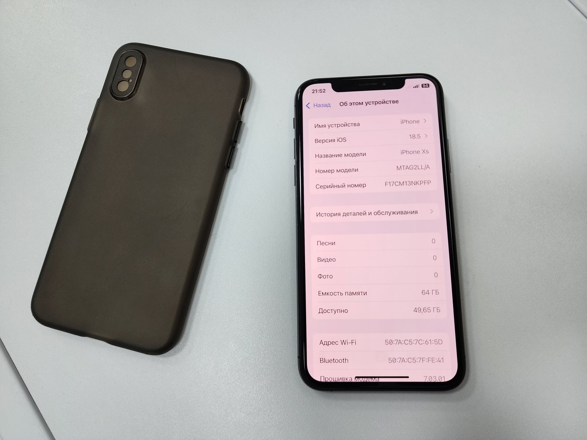 Iphone Xs LL/A Black 64Gb Bat 100% Uselenniy Ideal Sastayana