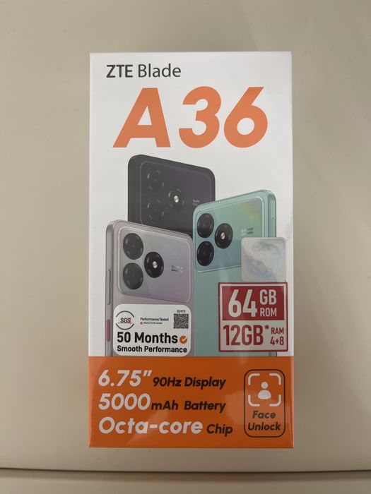 A36 ZTE Blade синий