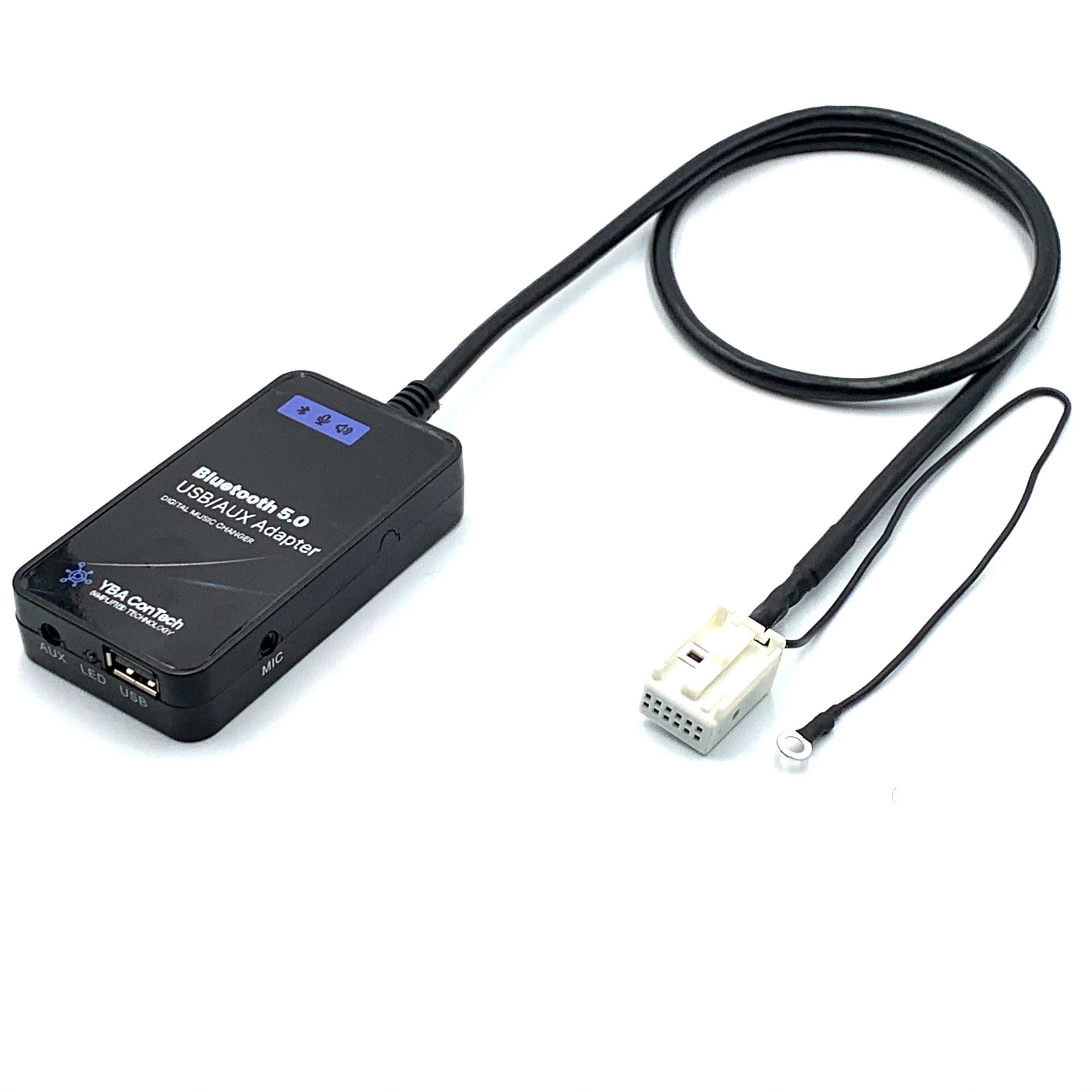 Adaptor bluetooth 12 pini cu usb, microfon, aux in AUDI RNS-E