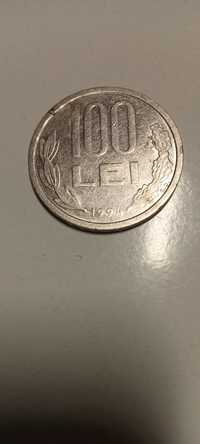 Monedă valoroasă de 100 de lei