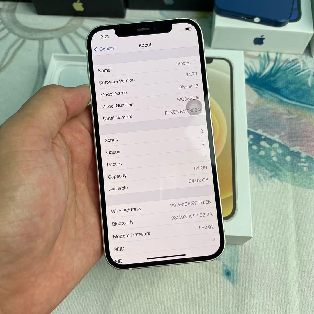 iPhone 12 64GB 87% Sănătate că nou Full Box