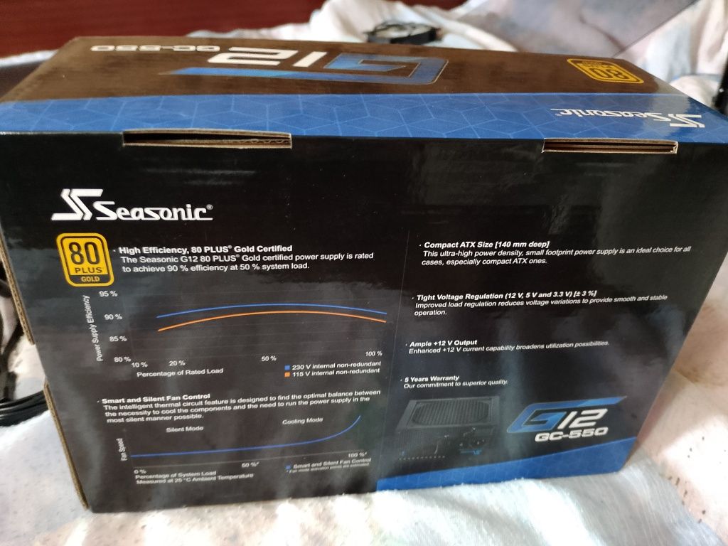 Продавам Seasonic G12 GC-550W захранване
