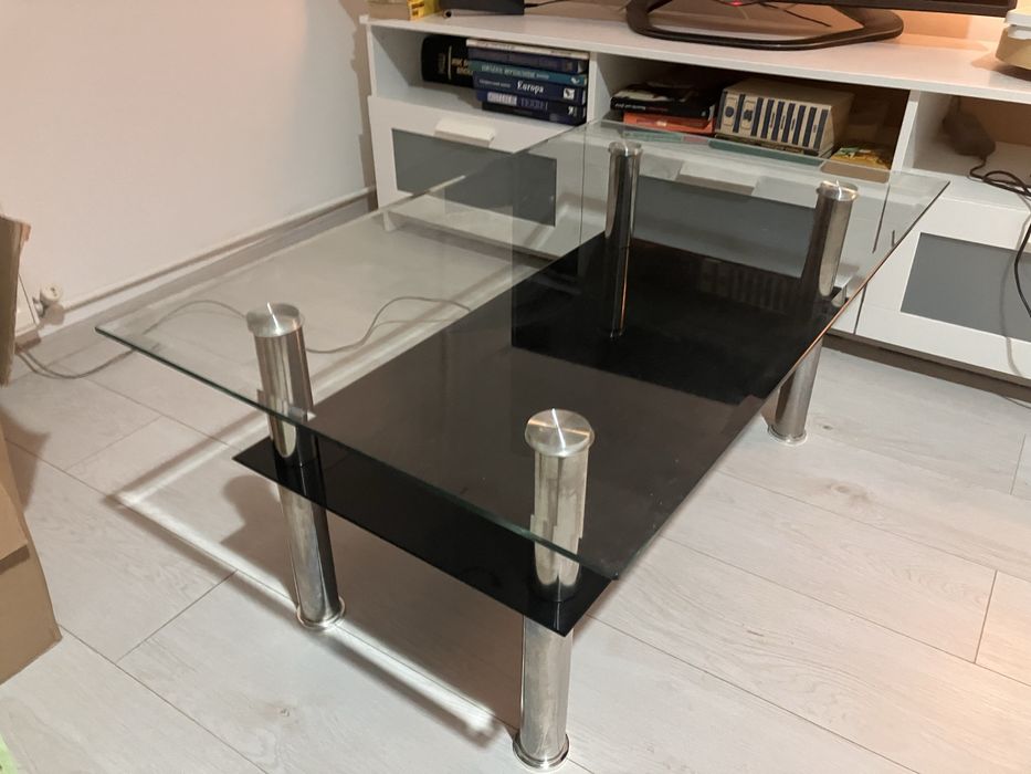 Masa de cafea din sticla sufragerie