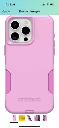 Нов кейс Otterbox iPhone 15 PRO MAX Commuter Series case - розов