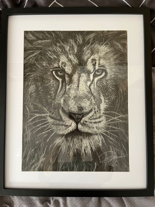 Set de 2 lucrări originale în cărbune – “Focus” & “Demon Growl”