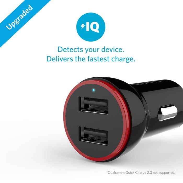 Anker PowerDrive 2 Lite-12W USB зарядно с два порта