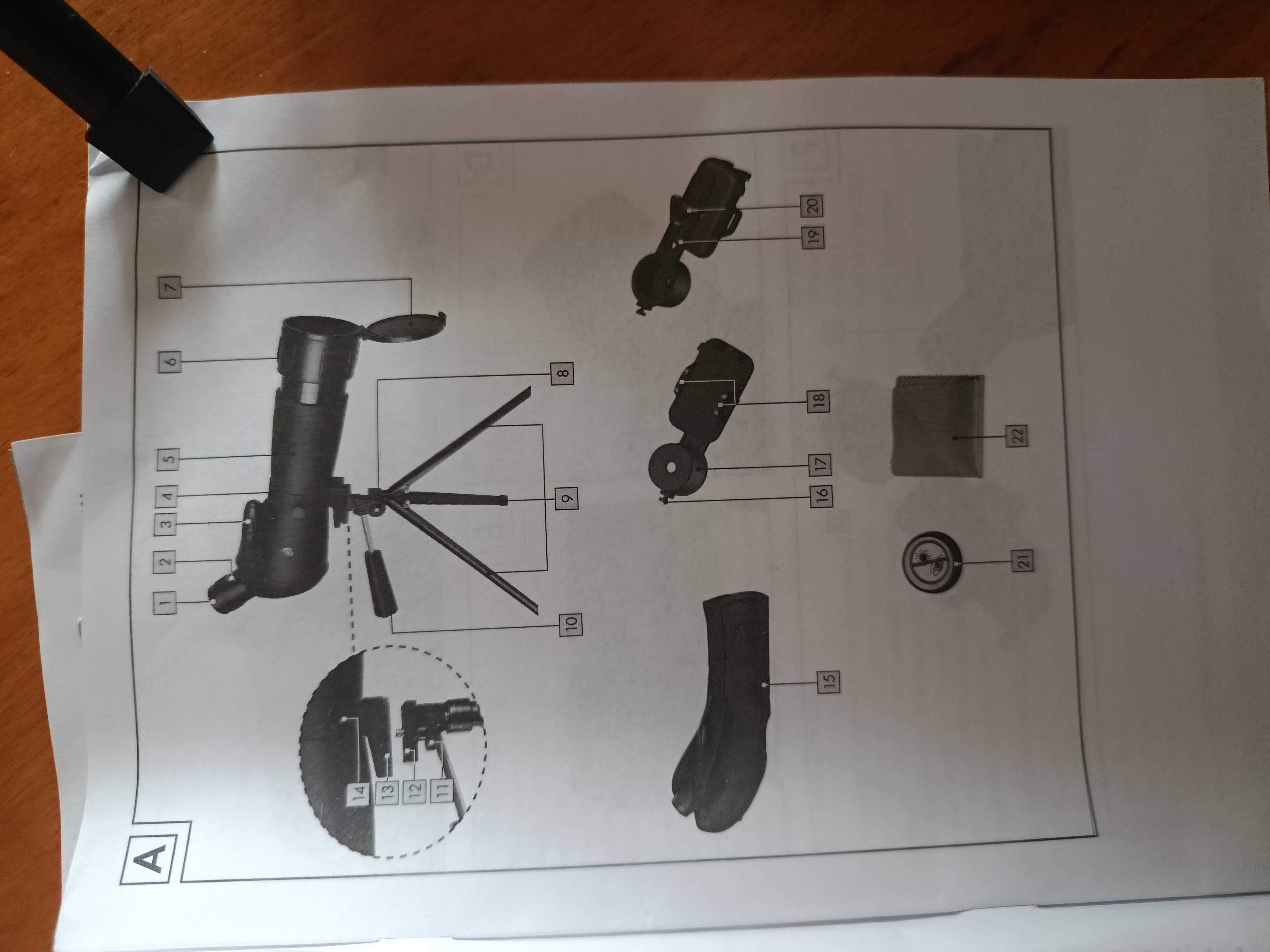 Телескоп Auriol 20-60x60 Spotting Scope - нов