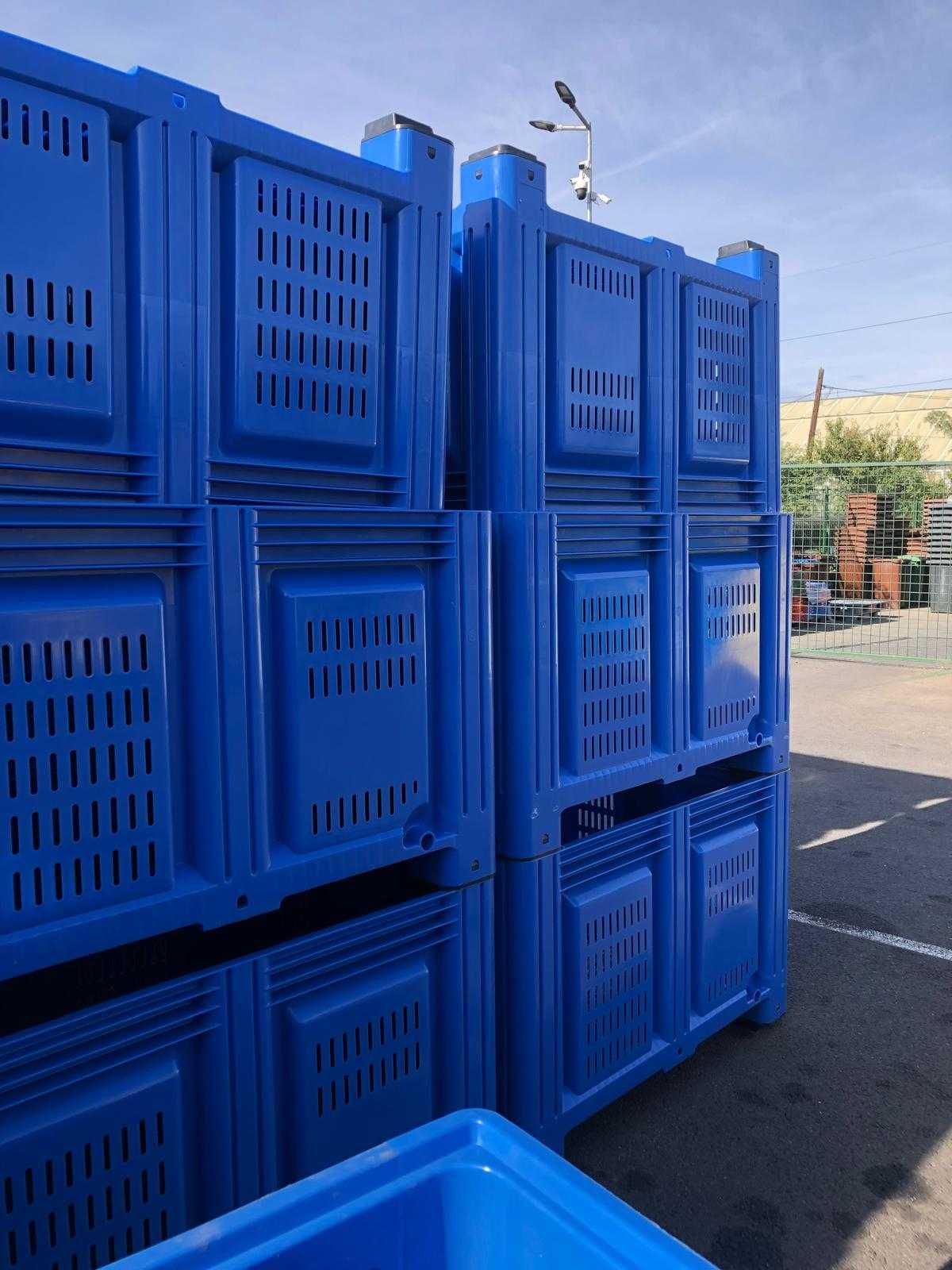 Boxpaleti Peforati, Containere Depozitare Fructe, Lazi Plastic, Noi