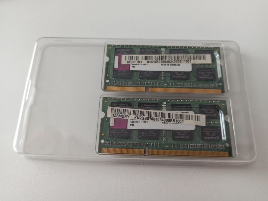 Memorie laptop Kingston 2x2GB SODIMM, DDR3, 1066MHz, CL 7, 1.5V