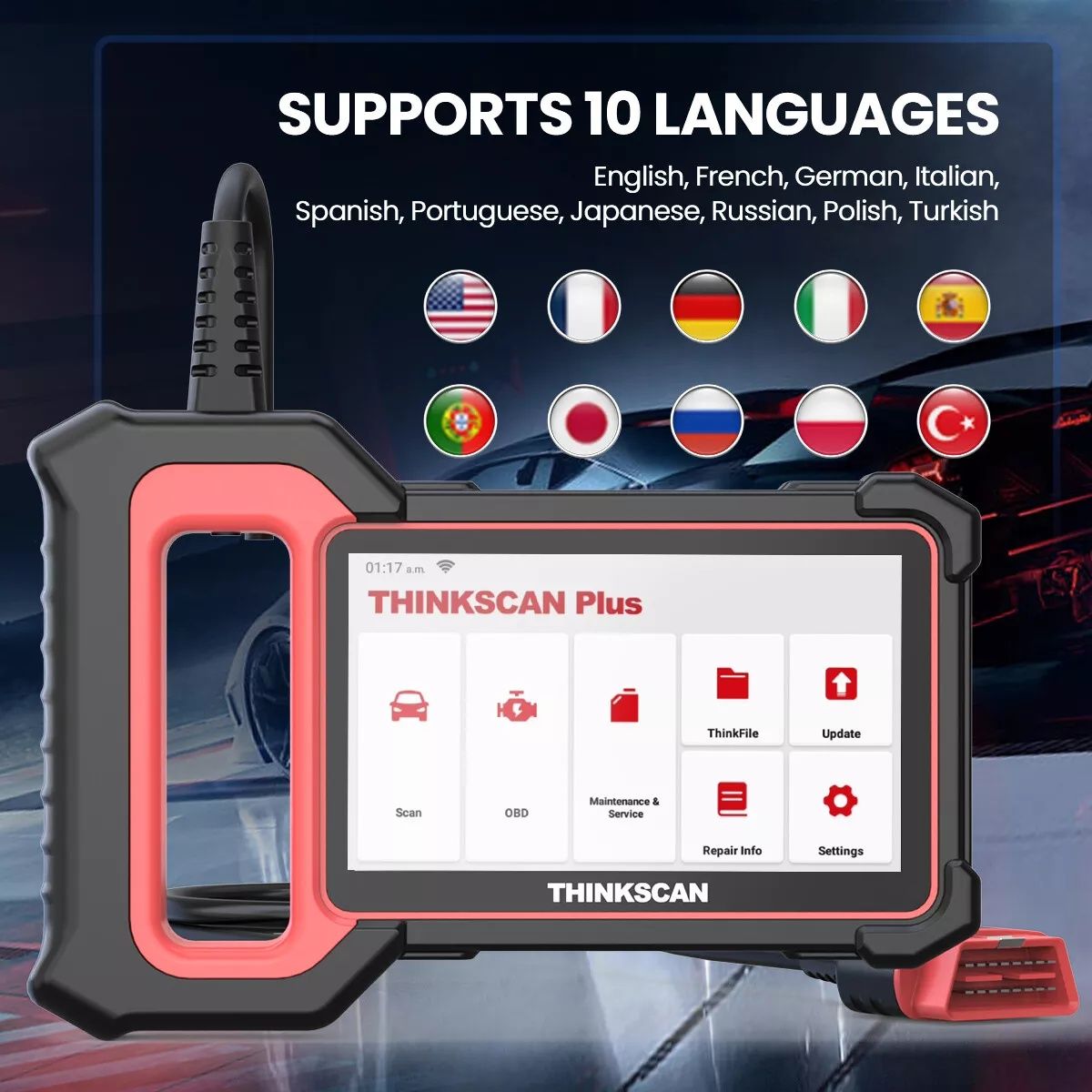 Професионална THINKSCAN Plus S7Авто диагностика  OBD2, двигател, транс